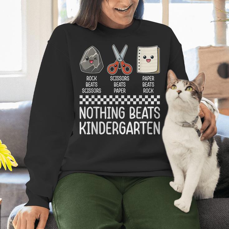 Nothing Beats Kindergarten Back To School Kids Teacher Women Crewneck Sweatshirt, gift for family, gift for coworker Nothing Beats Kindergarten Back To School Kids Teacher Women Crewneck Sweatshirt, gift for family, gift for coworker