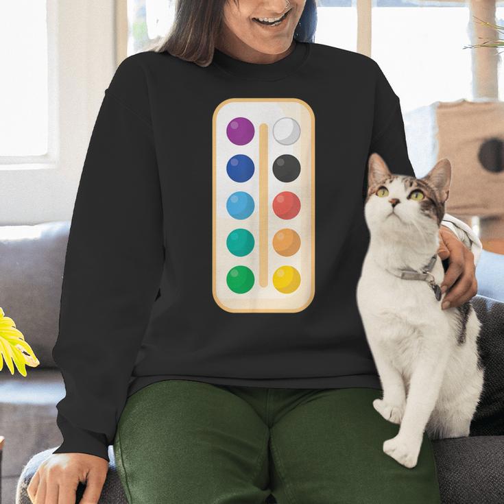 Paint Palette ArtSet Halloween Costume For Teachers Students For Men Women Kids Women Crewneck Sweatshirt, gift for family, gift for coworker Paint Palette ArtSet Halloween Costume For Teachers Students For Men Women Kids Women Crewneck Sweatshirt, gift for family, gift for coworker
