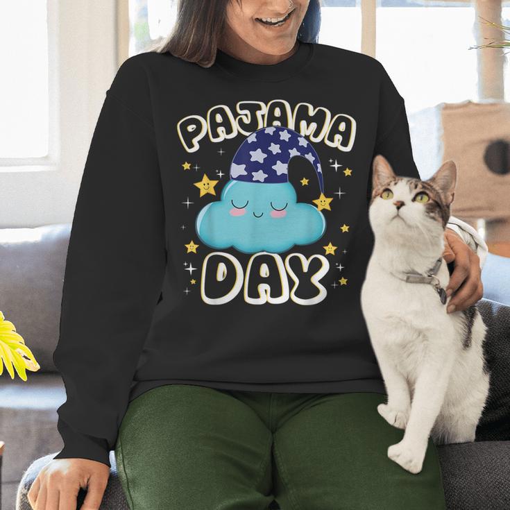 Pajama Day School Spirit Week Fun Cloud Teacher Student Women Crewneck Sweatshirt, gift for family, gift for coworker Pajama Day School Spirit Week Fun Cloud Teacher Student Women Crewneck Sweatshirt, gift for family, gift for coworker