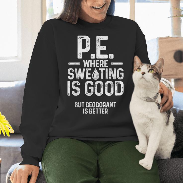 PE Physical Education Teacher Sweating Men Women Women Crewneck Sweatshirt, Pe Teacher Sweatshirts, gift for family, gift for coworker PE Physical Education Teacher Sweating Men Women Women Crewneck Sweatshirt, Pe Teacher Sweatshirts, gift for family, gift for coworker