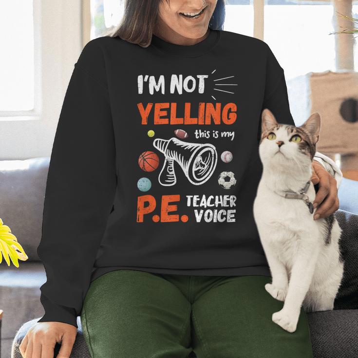PE Teacher Voice PE Teacher School Fitness Class Women Crewneck Sweatshirt, Pe Teacher Sweatshirts, gift for family, gift for coworker PE Teacher Voice PE Teacher School Fitness Class Women Crewneck Sweatshirt, Pe Teacher Sweatshirts, gift for family, gift for coworker