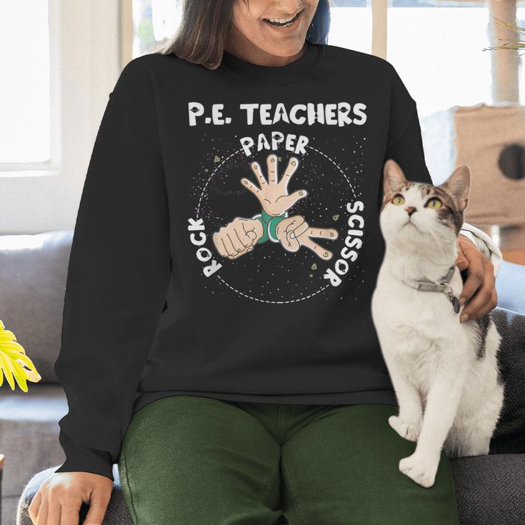 Physical Education PE Teacher Rock Paper Scissor Women Crewneck Sweatshirt, Pe Teacher Sweatshirts, gift for family, gift for coworker Physical Education PE Teacher Rock Paper Scissor Women Crewneck Sweatshirt, Pe Teacher Sweatshirts, gift for family, gift for coworker
