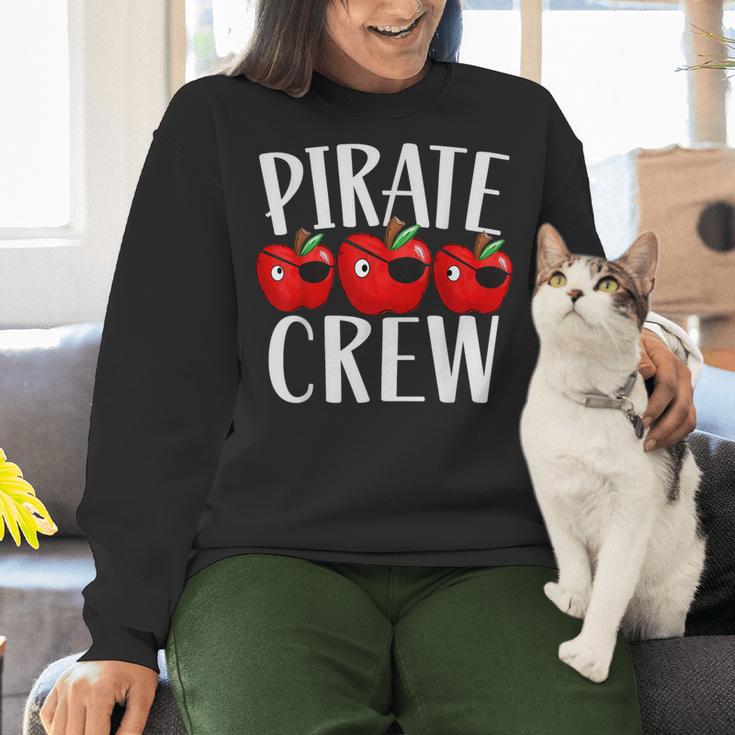 Pirate Crew Pirate Teacher Team Squad Talk Like A Pirate Day For Men Women Kids Women Crewneck Sweatshirt, gift for family, gift for coworker Pirate Crew Pirate Teacher Team Squad Talk Like A Pirate Day For Men Women Kids Women Crewneck Sweatshirt, gift for family, gift for coworker