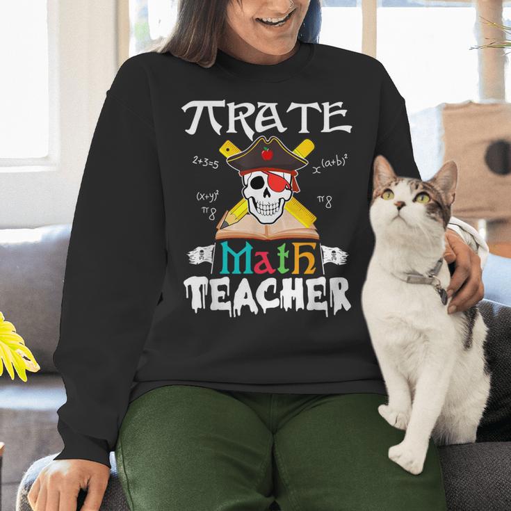 Pirate Math Teacher Skull Pirate Halloween Costume Women Crewneck Sweatshirt, gift for family, gift for coworker Pirate Math Teacher Skull Pirate Halloween Costume Women Crewneck Sweatshirt, gift for family, gift for coworker