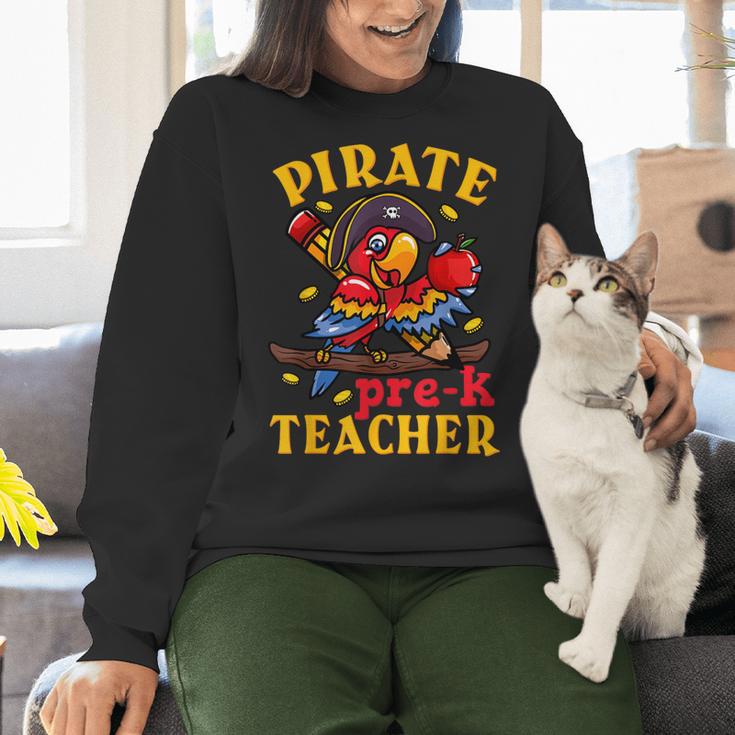 Pirate Pre-K Teacher Preschool Halloween Women Crewneck Sweatshirt, gift for family, gift for coworker Pirate Pre-K Teacher Preschool Halloween Women Crewneck Sweatshirt, gift for family, gift for coworker