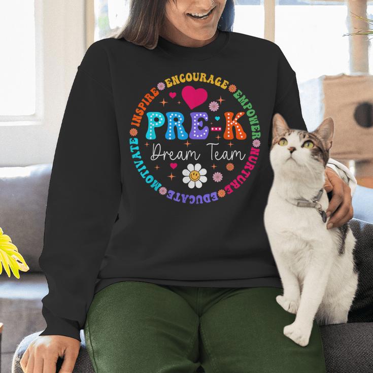 Pre K Dream Team Back To School Boys First Day Teacher Women Crewneck Sweatshirt, gift for family, gift for coworker Pre K Dream Team Back To School Boys First Day Teacher Women Crewneck Sweatshirt, gift for family, gift for coworker