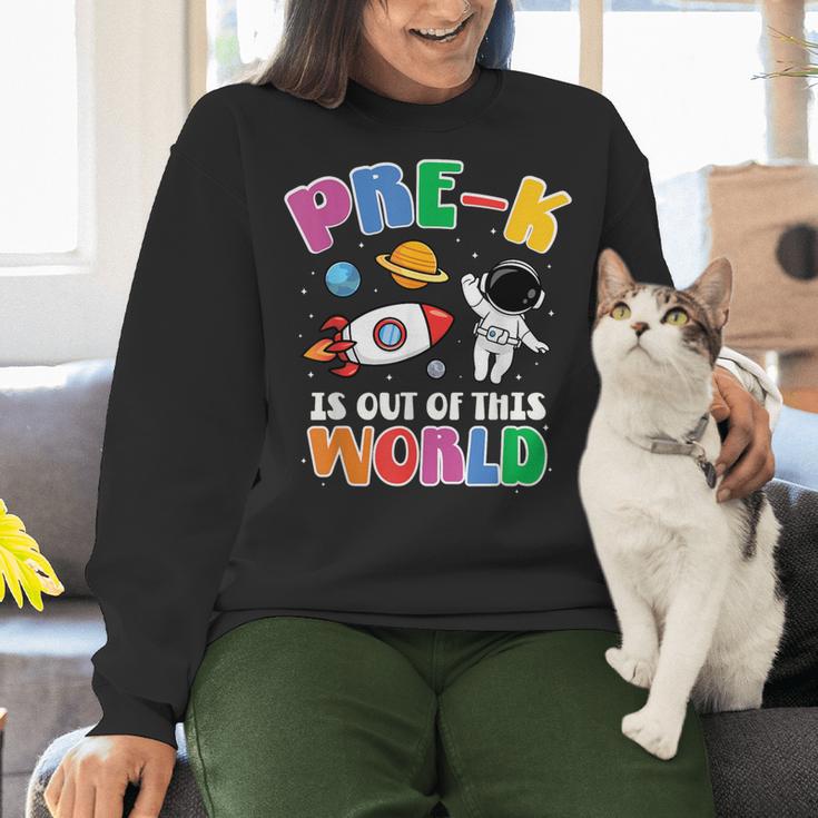 Pre-K Student Teacher Astronaut Space Back To School Women Crewneck Sweatshirt, gift for family, gift for coworker Pre-K Student Teacher Astronaut Space Back To School Women Crewneck Sweatshirt, gift for family, gift for coworker