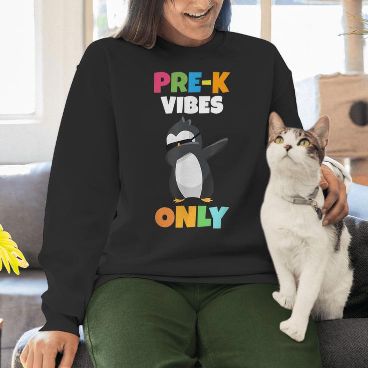 Pre-K Vibes Only Penguin Teachers Kids Back To School Women Crewneck Sweatshirt, gift for family, gift for coworker Pre-K Vibes Only Penguin Teachers Kids Back To School Women Crewneck Sweatshirt, gift for family, gift for coworker