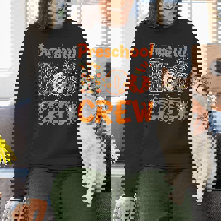 Preschool Boo Crew Halloween Teachers Students Costume Women Crewneck Sweatshirt, gift for family, gift for coworker