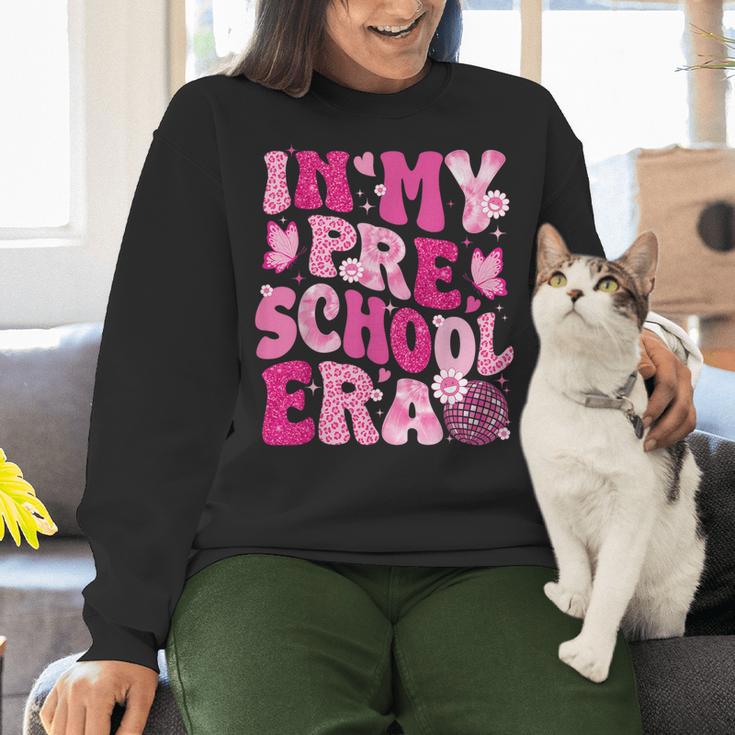 In My Preschool Era Teachers Women Back To School Kids Girls Women Crewneck Sweatshirt, gift for family, gift for coworker