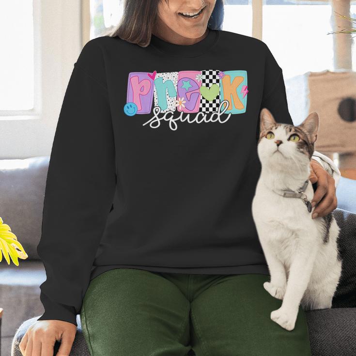 Preschool Squad Team Pre-K Crew Back To School Teacher Women Crewneck Sweatshirt, gift for family, gift for coworker Preschool Squad Team Pre-K Crew Back To School Teacher Women Crewneck Sweatshirt, gift for family, gift for coworker