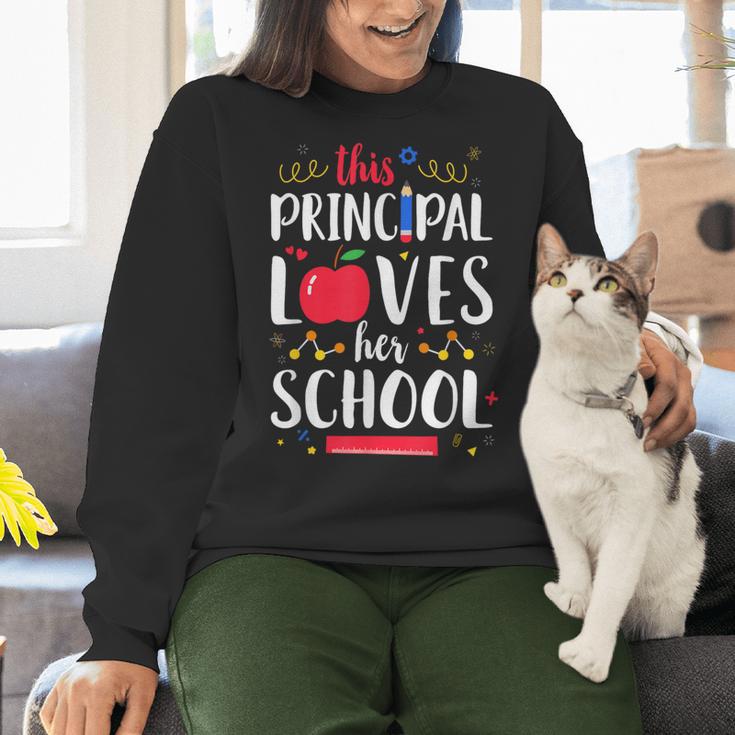 This Principal Loves Her School Teacher Appreciation Women Crewneck Sweatshirt, gift for family, gift for coworker This Principal Loves Her School Teacher Appreciation Women Crewneck Sweatshirt, gift for family, gift for coworker