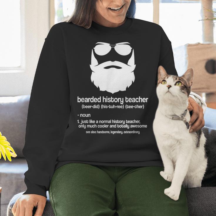 Professor Ancient Teaching Education Bearded History Teacher Women Crewneck Sweatshirt, History Teacher Sweatshirts, gift for family, gift for coworker Professor Ancient Teaching Education Bearded History Teacher Women Crewneck Sweatshirt, History Teacher Sweatshirts, gift for family, gift for coworker