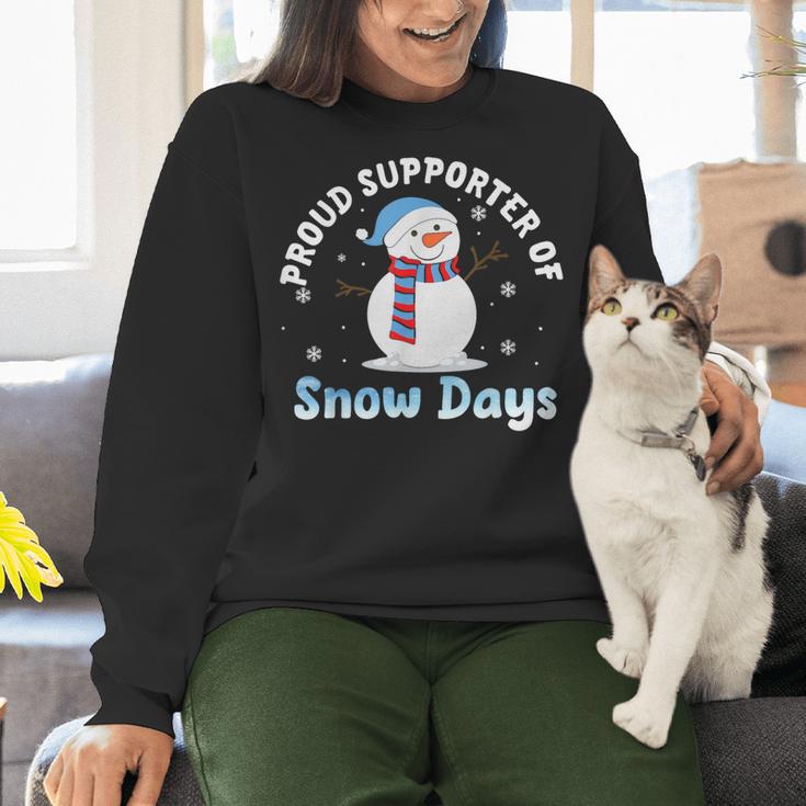 Proud Supporter Of Snow Days Teacher Women Crewneck Sweatshirt, gift for family, gift for coworker Proud Supporter Of Snow Days Teacher Women Crewneck Sweatshirt, gift for family, gift for coworker
