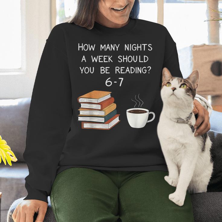 Reading 67 Six Seven Meme English Teacher Book Lover Women Crewneck Sweatshirt, English Teacher Sweatshirts, gift for family, gift for coworker