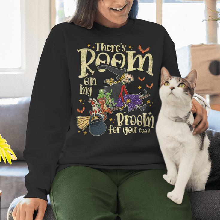 There's Room On My Broom For You Too Teacher Halloween Women Crewneck Sweatshirt, gift for family, gift for coworker There's Room On My Broom For You Too Teacher Halloween Women Crewneck Sweatshirt, gift for family, gift for coworker