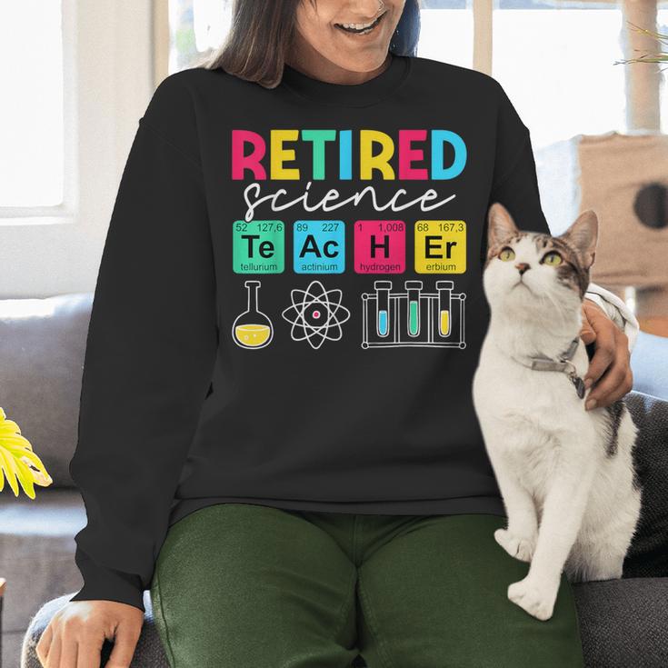 Retired Science Teacher Periodic Table Teacher Life Women Crewneck Sweatshirt, Science Teacher Sweatshirts, gift for family, gift for coworker Retired Science Teacher Periodic Table Teacher Life Women Crewneck Sweatshirt, Science Teacher Sweatshirts, gift for family, gift for coworker