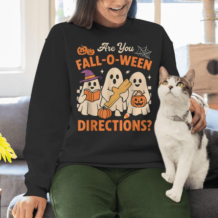 Retro Are You Fall O Ween Directions Ghost Teacher Spooky Women Crewneck Sweatshirt, gift for family, gift for coworker Retro Are You Fall O Ween Directions Ghost Teacher Spooky Women Crewneck Sweatshirt, gift for family, gift for coworker