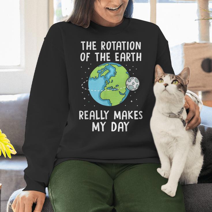 Rotation Of The Earth Makes My Day Science Teacher Earth Day Women Crewneck Sweatshirt, Science Teacher Sweatshirts, gift for family, gift for coworker Rotation Of The Earth Makes My Day Science Teacher Earth Day Women Crewneck Sweatshirt, Science Teacher Sweatshirts, gift for family, gift for coworker