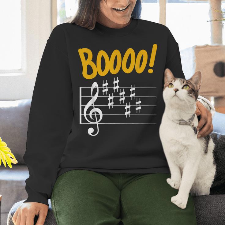 Scary Key Signature Boo Music Halloween Musician Teacher Men Women Women Crewneck Sweatshirt, gift for family, gift for coworker Scary Key Signature Boo Music Halloween Musician Teacher Men Women Women Crewneck Sweatshirt, gift for family, gift for coworker