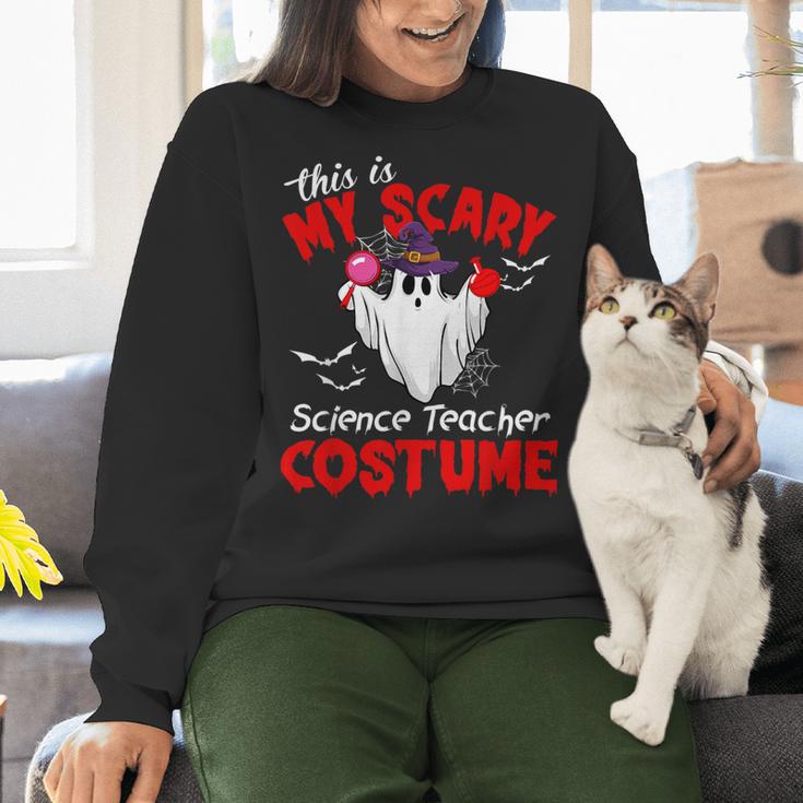 This Is My Scary Science Teacher Costume Ghost Halloween Women Crewneck Sweatshirt, Science Teacher Sweatshirts, gift for family, gift for coworker This Is My Scary Science Teacher Costume Ghost Halloween Women Crewneck Sweatshirt, Science Teacher Sweatshirts, gift for family, gift for coworker