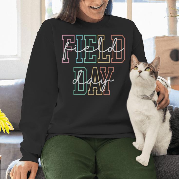 School Field Day Happy Field Day Tee Teacher Life Summer Women Crewneck Sweatshirt, gift for family, gift for coworker
