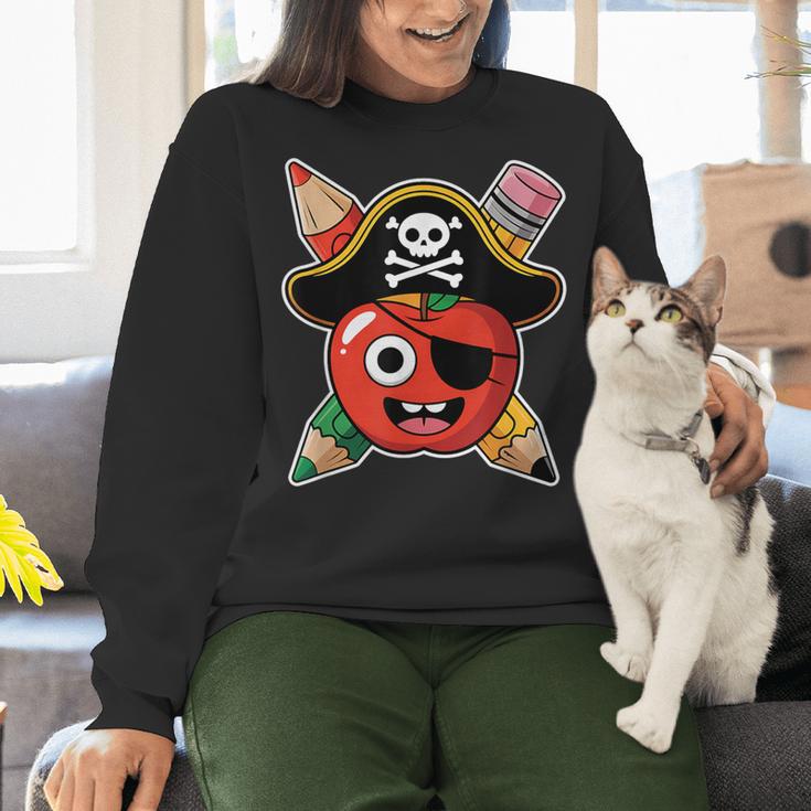 School International Talk Like A Pirate Day Pirate Teacher Women Crewneck Sweatshirt, gift for family, gift for coworker School International Talk Like A Pirate Day Pirate Teacher Women Crewneck Sweatshirt, gift for family, gift for coworker