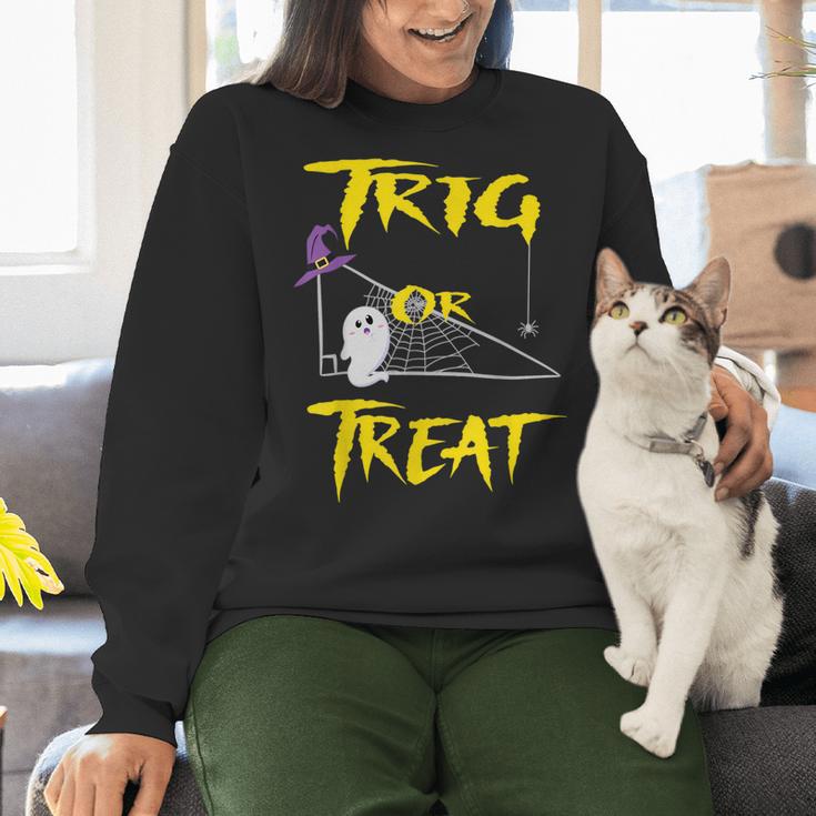 School Math Teacher Halloween 2022 Trig Or Treat Shirt Women Crewneck Sweatshirt, gift for family, gift for coworker School Math Teacher Halloween 2022 Trig Or Treat Shirt Women Crewneck Sweatshirt, gift for family, gift for coworker