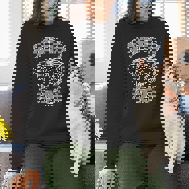 Science Teacher Shirt Safety First STEM STEAM Shirt Women Crewneck Sweatshirt, Science Teacher Sweatshirts, gift for family, gift for coworker