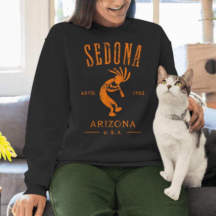 Sedona Arizona Southwestern Style Souvenir Vintage Women Crewneck Sweatshirt, gift for family, gift for coworker