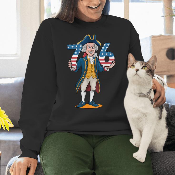 Six Seven 6 7 7 6 George Washington Teacher American Women Crewneck Sweatshirt, gift for family, gift for coworker Six Seven 6 7 7 6 George Washington Teacher American Women Crewneck Sweatshirt, gift for family, gift for coworker