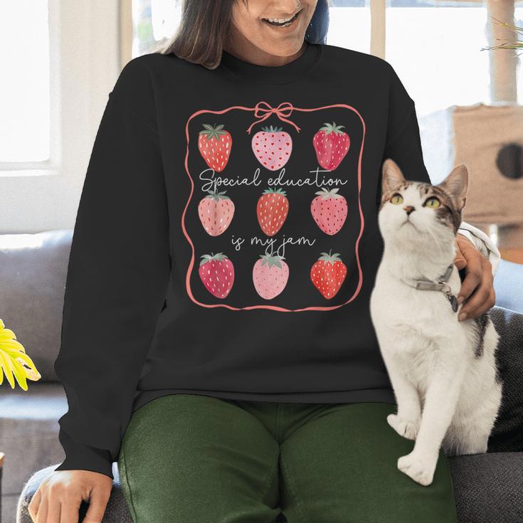 Special Education Is My Jam SPED Teacher Back To School Women Crewneck Sweatshirt, gift for family, gift for coworker Special Education Is My Jam SPED Teacher Back To School Women Crewneck Sweatshirt, gift for family, gift for coworker