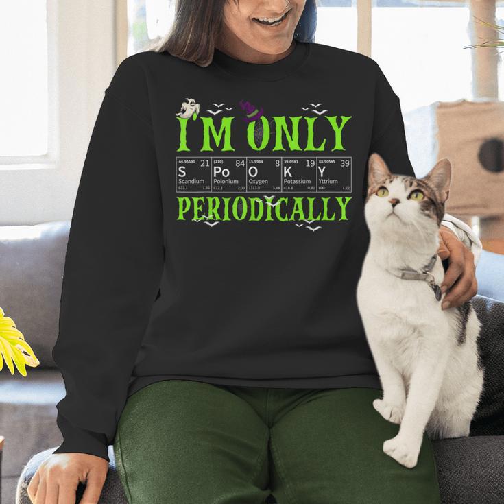Only Spooky Periodically Halloween Chemistry Teacher Men Women Women Crewneck Sweatshirt, gift for family, gift for coworker