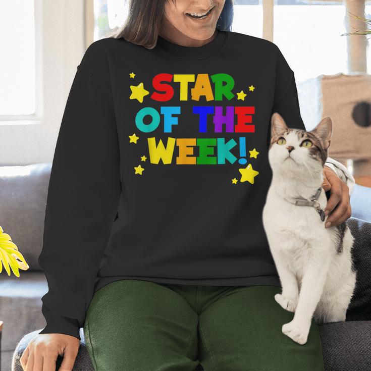 Star Of The Week Cheerful Recognition Student Teachers Class Men Women Kids Women Crewneck Sweatshirt, gift for family, gift for coworker Star Of The Week Cheerful Recognition Student Teachers Class Men Women Kids Women Crewneck Sweatshirt, gift for family, gift for coworker