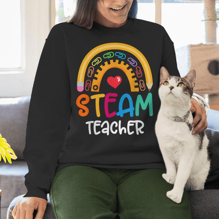 STEAM Teacher Squad Team Crew Back To School STEM Special Women Crewneck Sweatshirt, gift for family, gift for coworker STEAM Teacher Squad Team Crew Back To School STEM Special Women Crewneck Sweatshirt, gift for family, gift for coworker