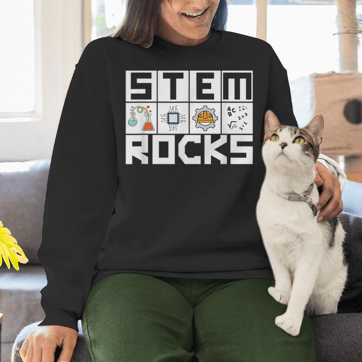 STEM Rocks Science Technology Engineering Math STEM Teacher Women Crewneck Sweatshirt, Science Teacher Sweatshirts, gift for family, gift for coworker STEM Rocks Science Technology Engineering Math STEM Teacher Women Crewneck Sweatshirt, Science Teacher Sweatshirts, gift for family, gift for coworker