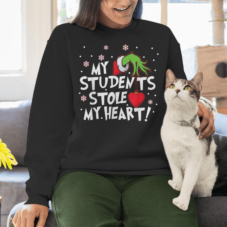 My Students Stole My Heart School Teacher Christmas Men Women Kids Women Crewneck Sweatshirt, gift for family, gift for coworker