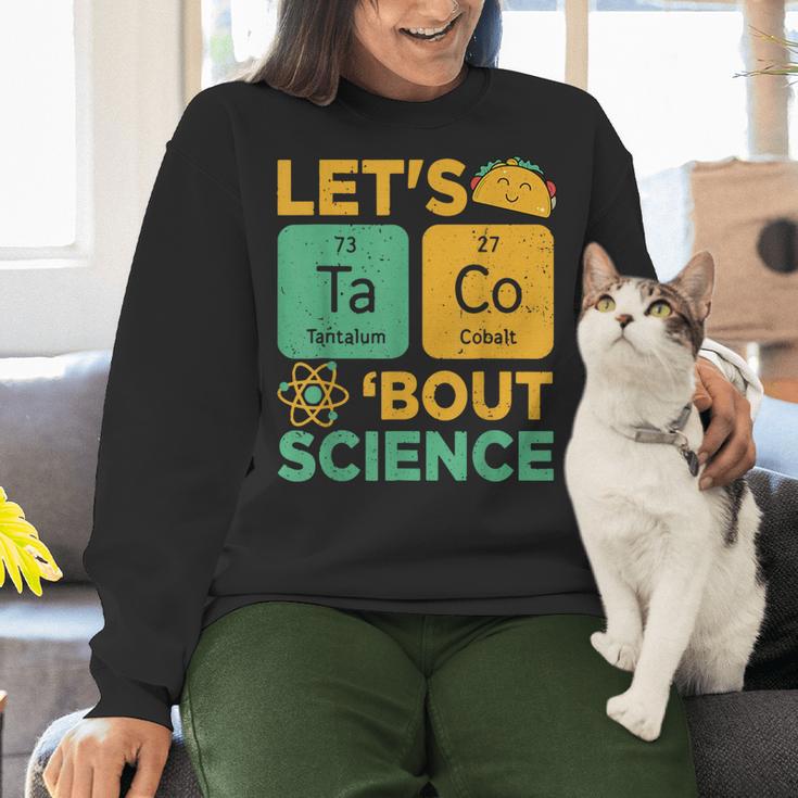 Lets Tacos Bout Science Teacher Chemistry Physics Women Crewneck Sweatshirt, Science Teacher Sweatshirts, gift for family, gift for coworker Lets Tacos Bout Science Teacher Chemistry Physics Women Crewneck Sweatshirt, Science Teacher Sweatshirts, gift for family, gift for coworker