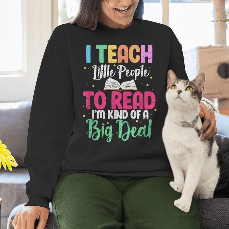 I Teach Little People To Read Reading Teacher For Men Women Girls Kids Women Crewneck Sweatshirt, gift for family, gift for coworker I Teach Little People To Read Reading Teacher For Men Women Girls Kids Women Crewneck Sweatshirt, gift for family, gift for coworker