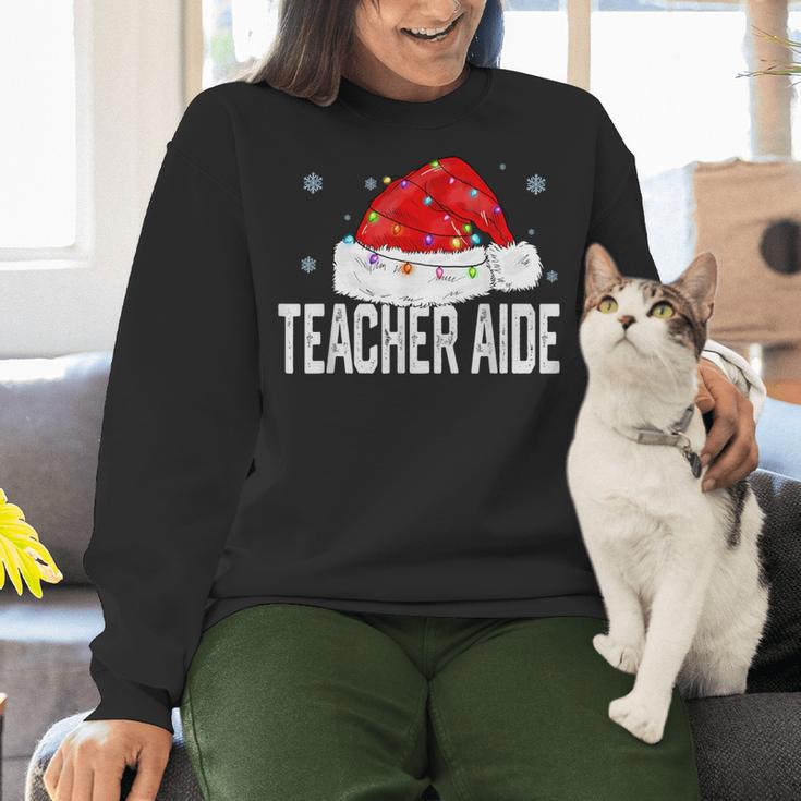 Teacher Aide Christmas Women Family Matching Group Xmas Women Crewneck Sweatshirt, gift for family, gift for coworker Teacher Aide Christmas Women Family Matching Group Xmas Women Crewneck Sweatshirt, gift for family, gift for coworker