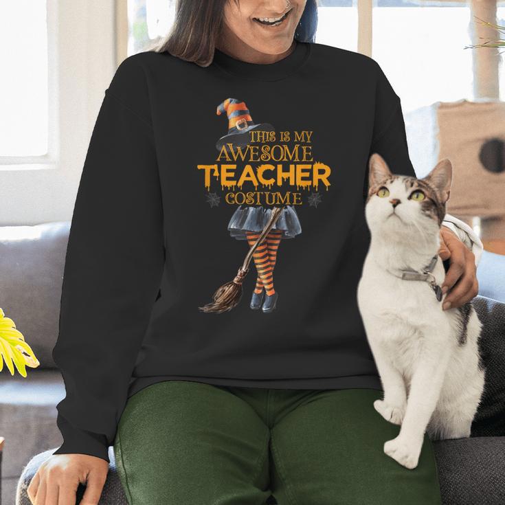 This Is My Teacher Costume Halloween Family Matching Group For Men Women Women Crewneck Sweatshirt, gift for family, gift for coworker This Is My Teacher Costume Halloween Family Matching Group For Men Women Women Crewneck Sweatshirt, gift for family, gift for coworker