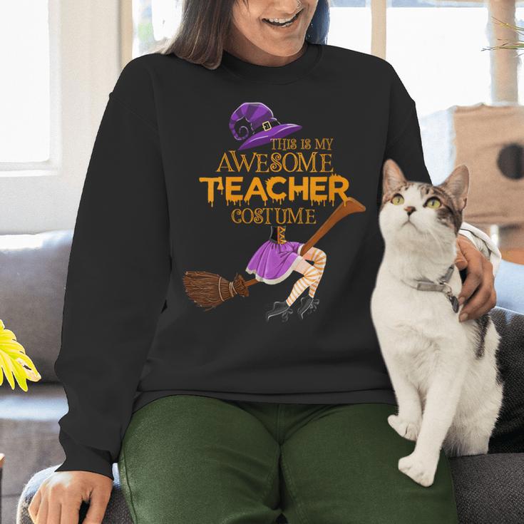 This Is My Teacher Costume Halloween Family Matching Group Women Crewneck Sweatshirt, gift for family, gift for coworker This Is My Teacher Costume Halloween Family Matching Group Women Crewneck Sweatshirt, gift for family, gift for coworker