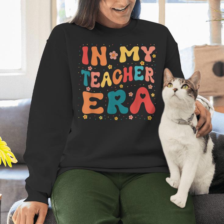In My Teacher Era First Day Of School Back To School Retro Women Crewneck Sweatshirt, gift for family, gift for coworker In My Teacher Era First Day Of School Back To School Retro Women Crewneck Sweatshirt, gift for family, gift for coworker