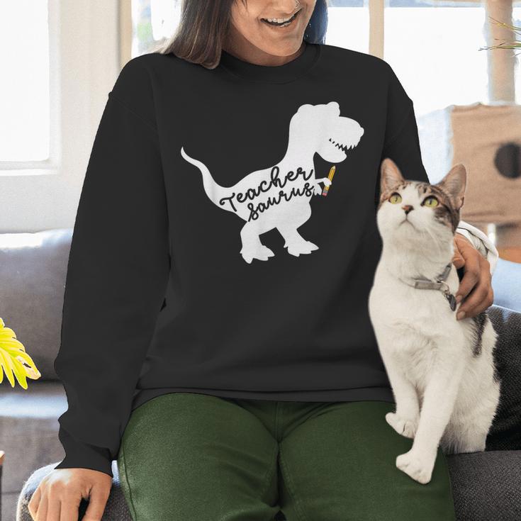 Teacher Saurus T Shirt For Men And Women Women Crewneck Sweatshirt, gift for family, gift for coworker Teacher Saurus T Shirt For Men And Women Women Crewneck Sweatshirt, gift for family, gift for coworker