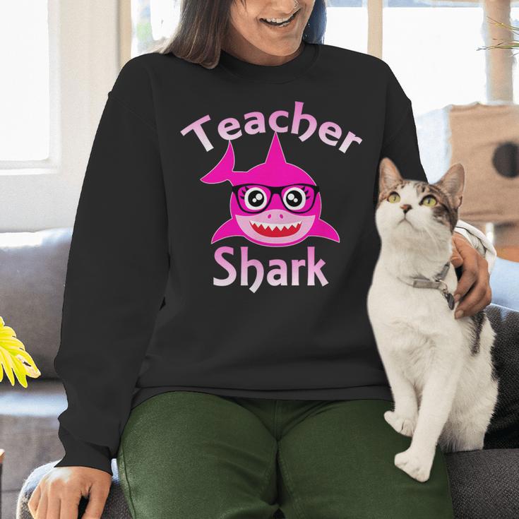 Teacher Shark Female Teacher Women Crewneck Sweatshirt, gift for family, gift for coworker Teacher Shark Female Teacher Women Crewneck Sweatshirt, gift for family, gift for coworker