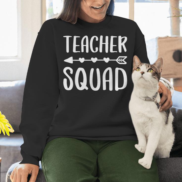 Teacher Squad Shirt Men Women Teacher Team Women Crewneck Sweatshirt, gift for family, gift for coworker