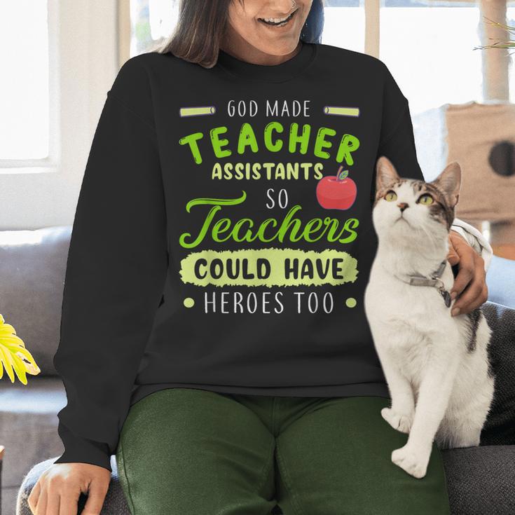 Teacher Teaching Assistant Aide Hero Women Crewneck Sweatshirt, gift for family, gift for coworker Teacher Teaching Assistant Aide Hero Women Crewneck Sweatshirt, gift for family, gift for coworker