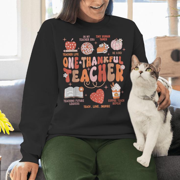Teacher Thanksgiving Shirt Women One Thankful Teacher Fall Women Crewneck Sweatshirt, gift for family, gift for coworker Teacher Thanksgiving Shirt Women One Thankful Teacher Fall Women Crewneck Sweatshirt, gift for family, gift for coworker