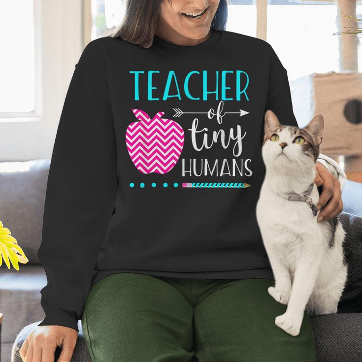 Teacher Of Tiny Humans Preschool Pre K Kindergarten Teacher Women Crewneck Sweatshirt, gift for family, gift for coworker Teacher Of Tiny Humans Preschool Pre K Kindergarten Teacher Women Crewneck Sweatshirt, gift for family, gift for coworker