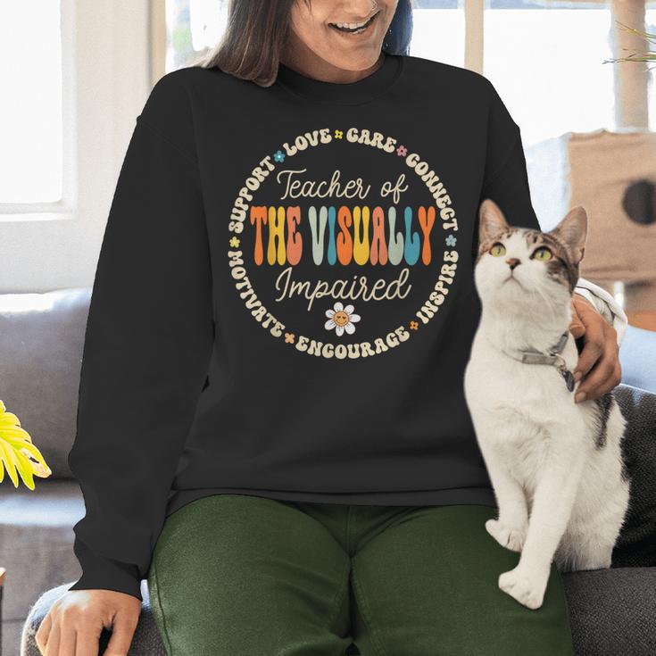 Teacher Of The Visually Impaired Back To School Team For Men Women Girls Kids Women Crewneck Sweatshirt, gift for family, gift for coworker Teacher Of The Visually Impaired Back To School Team For Men Women Girls Kids Women Crewneck Sweatshirt, gift for family, gift for coworker
